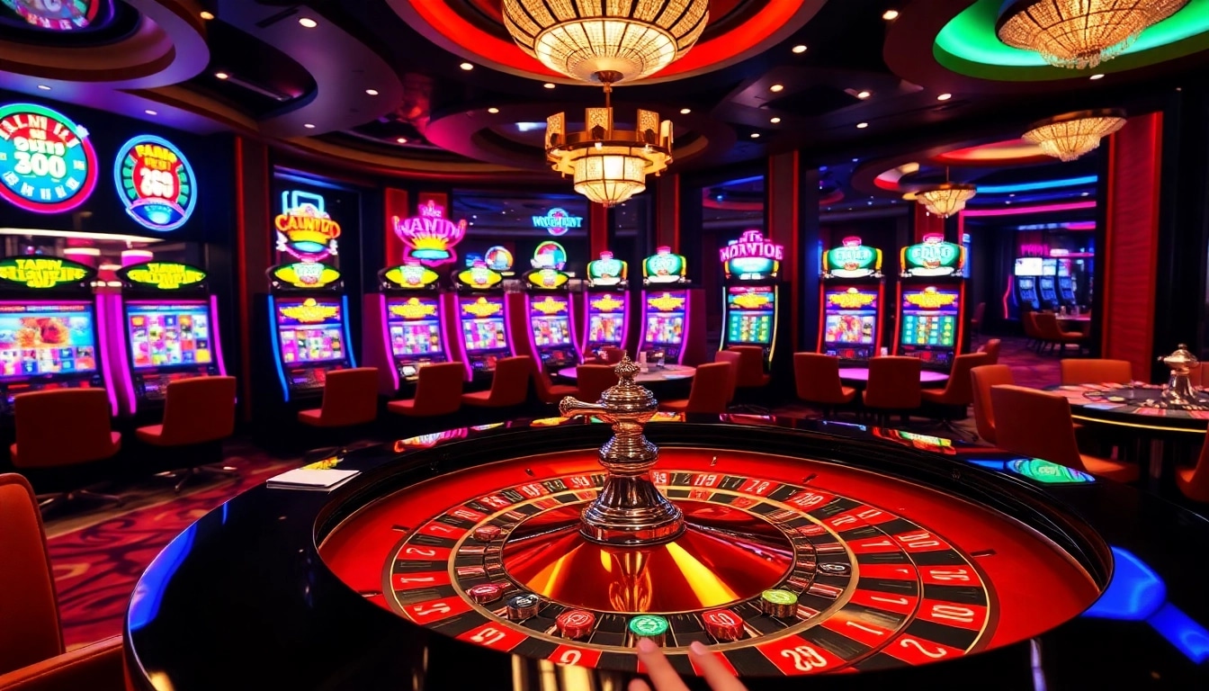 Experience the thrill of 99WIN with gamblers engaged at a vibrant roulette table.