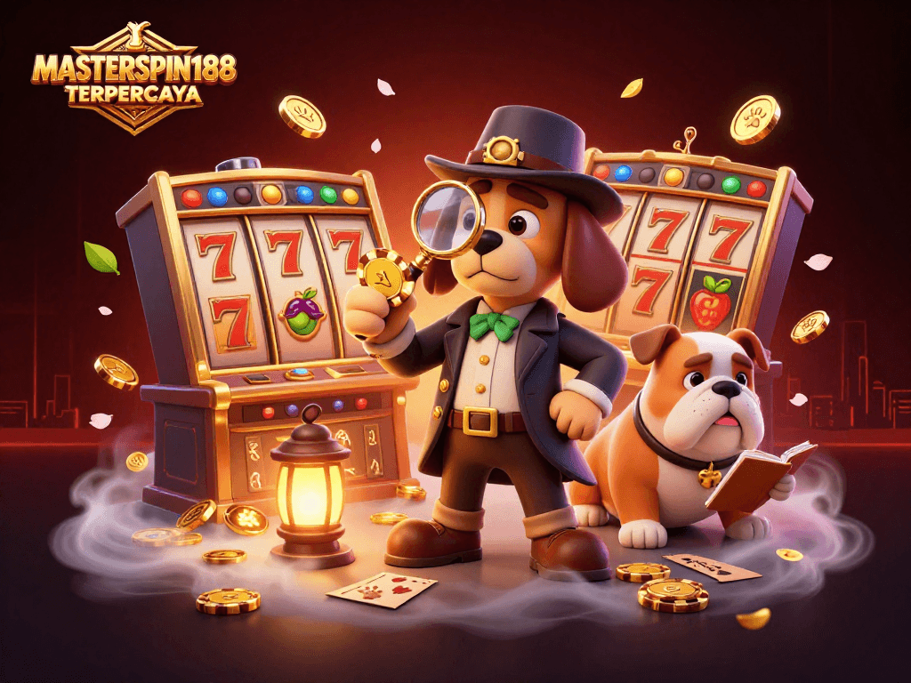 Engage with MASTERSPIN188 TERPERCAYA through immersive gameplay, golden poker chips, and vibrant visuals.
