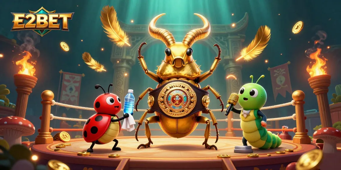 Engage with E2BET in an electrifying casino showdown featuring vibrant characters and action.
