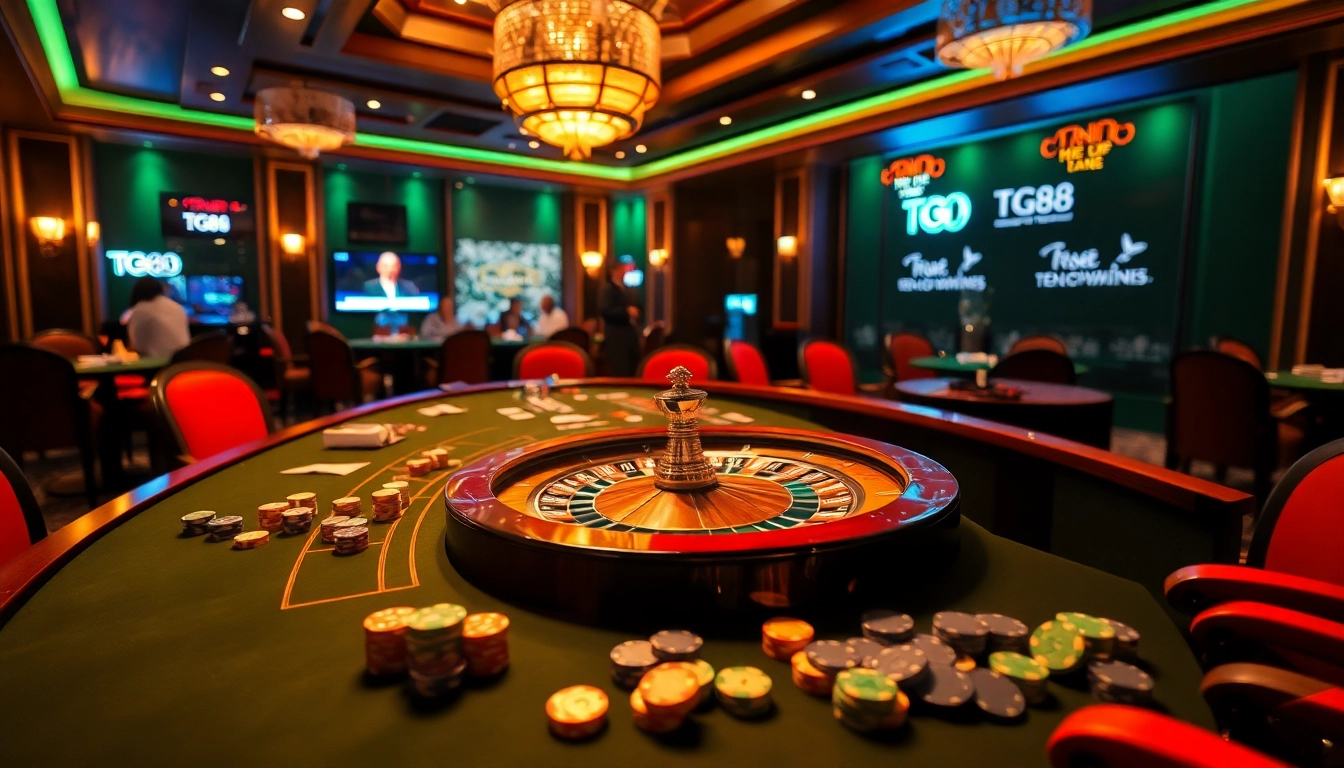 Play to win exciting games at TG88 casino with professional dealers and vibrant atmosphere.