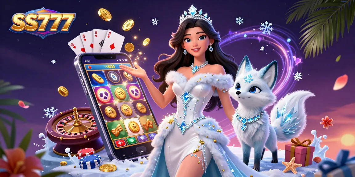 Experience the excitement of SS777's casino games featuring vibrant visuals and engaging characters.