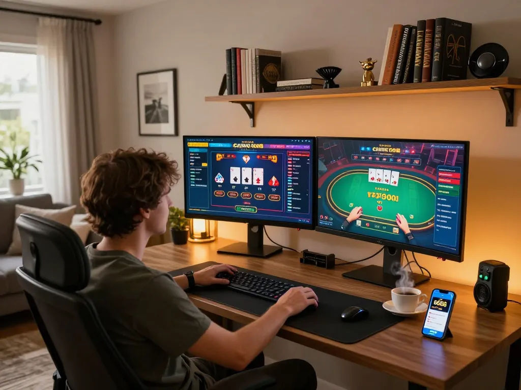 S666 online gaming setup showcasing engaging gameplay and strategy in a cozy home