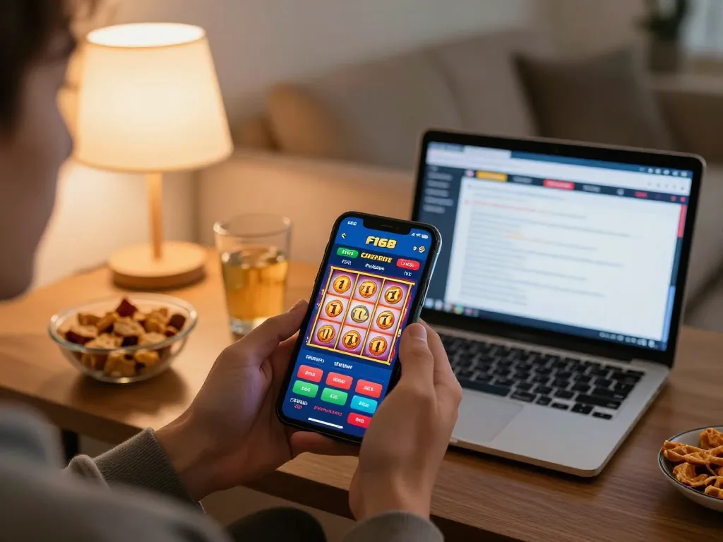 Engage with thrilling gameplay on F168 com mobile app in a comfortable home setting