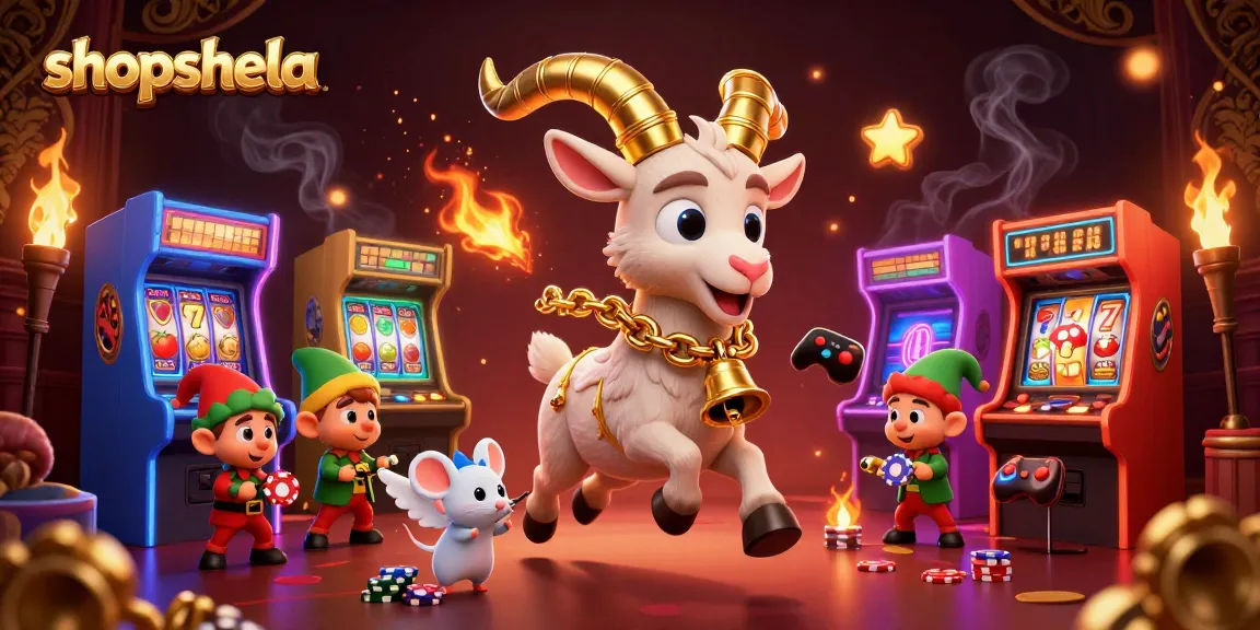 Engage with shopshela's exciting gaming scene, featuring mischievous characters in a lively casino atmosphere.