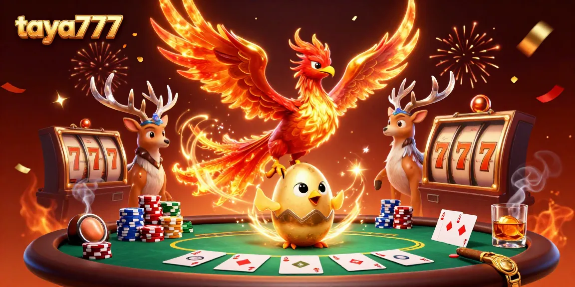 Taya777's exciting 3D casino scene with vibrant characters and gaming elements showcasing thrilling poker action.