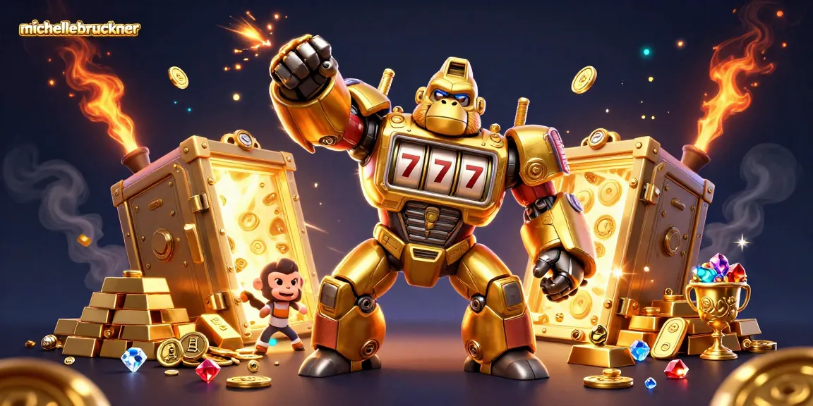 Engage with michellebruckner in this dynamic slot gaming universe featuring 3D characters and treasure elements.