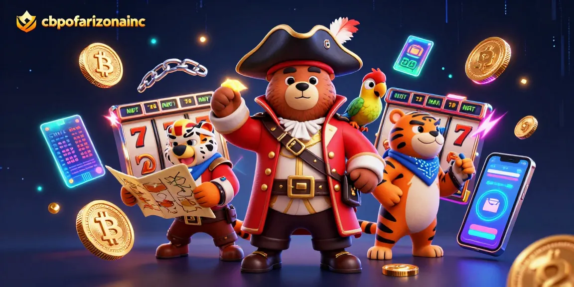 Spin slots and win big with features from cbpofarizonainc in vibrant 3D illustration.