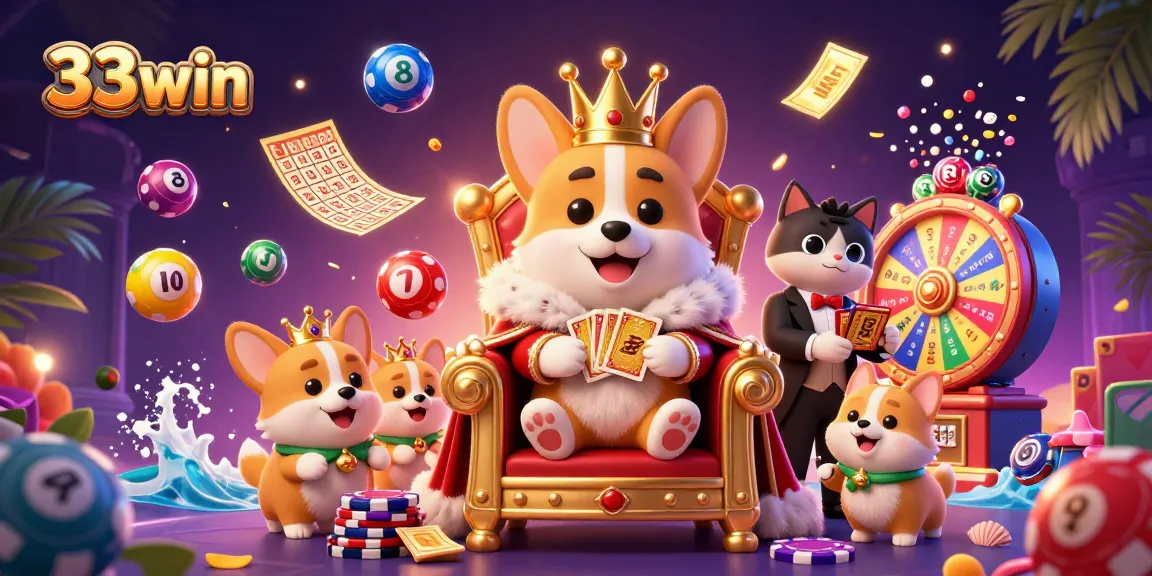 Experience thrill with 33win's vibrant lottery scene featuring energetic gameplay elements.
