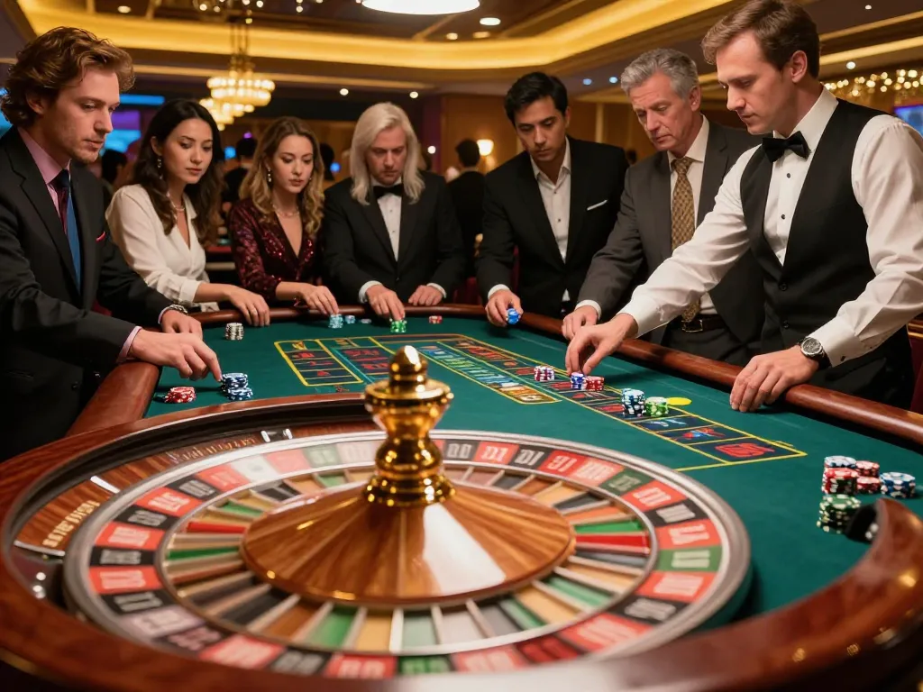Discover thrilling roulette action with BL555 as players place bets and watch the wheel spin