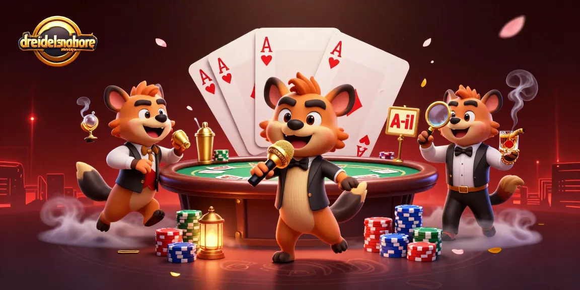 Engage in thrilling casino fun with dreidelsandmore's cartoon hyena comedy scene, delivering laughter and excitement.
