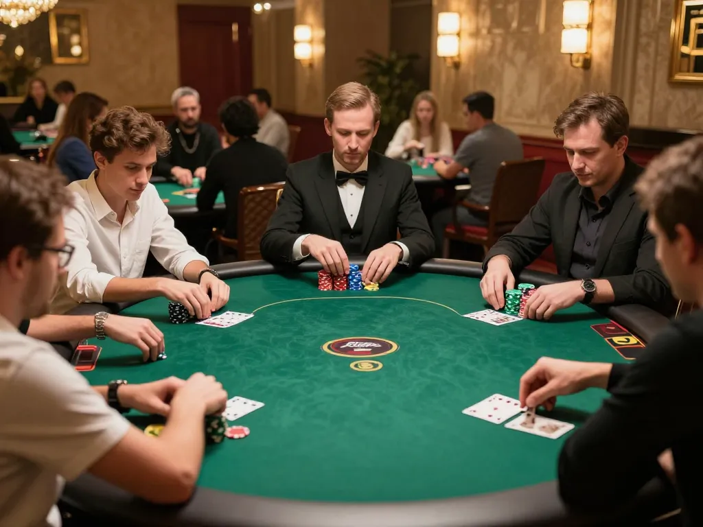 Experience the thrill of winning at Gem88 with an intense poker tournament atmosphere.