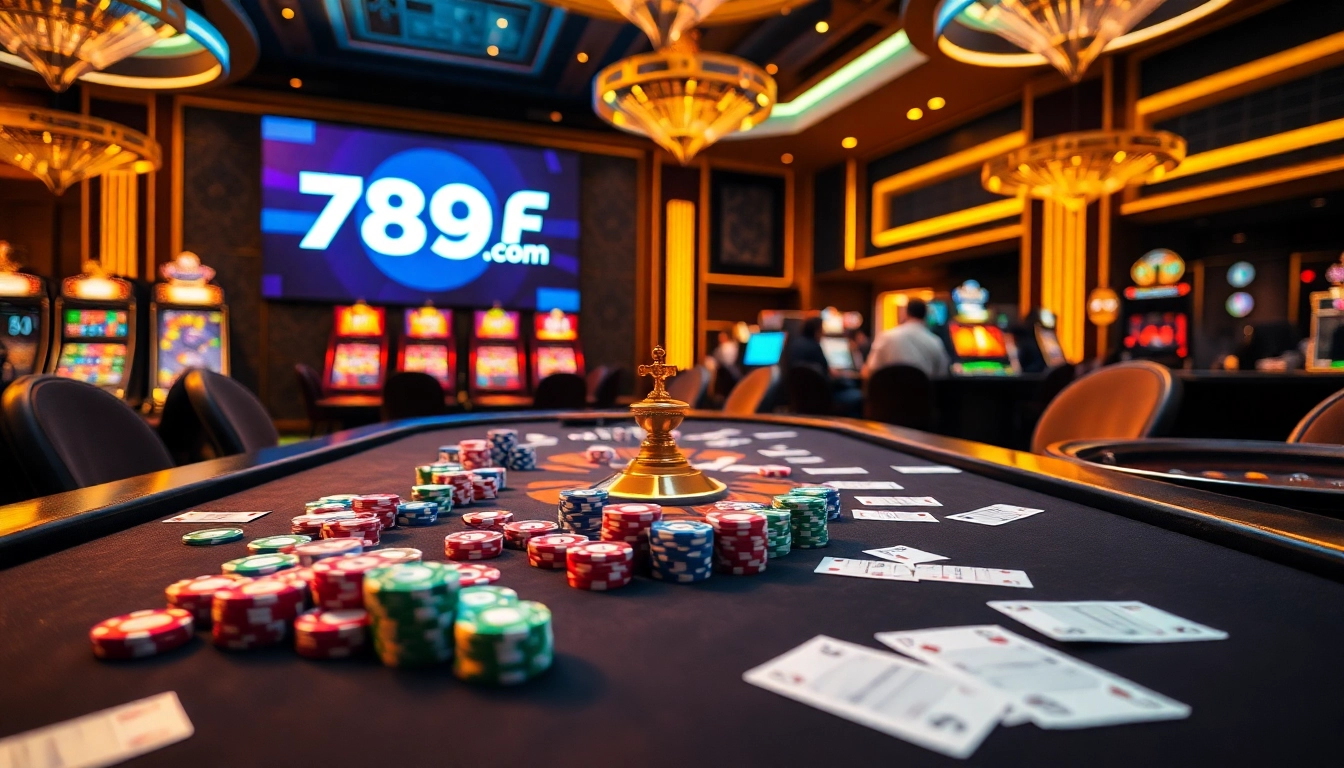 Experience the thrill of gaming at 789f com with vibrant poker chips and elegant table settings.