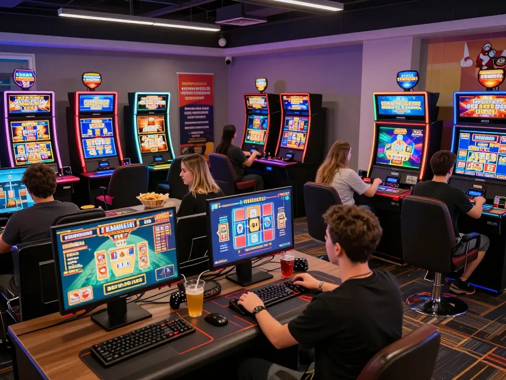 Exciting online gaming experience at 789club with vibrant digital casino games and engaged players.